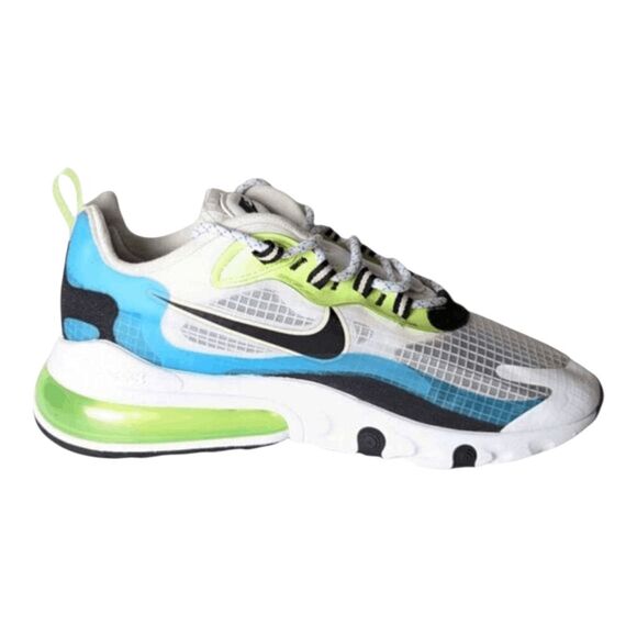 NIKE Air Max 270 React 'Oracle Aqua Ghost Green' Running Shoes Size 8 - Picture 6 of 9